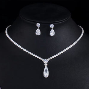 luxusný spoločenky a svadobný set so zirkónmi