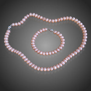 Set riečne perly slaboružové Fantasianella