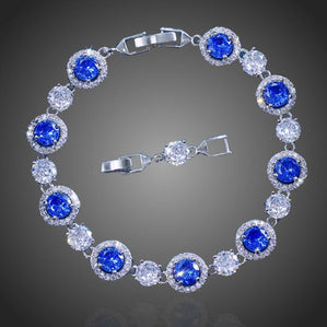 Náramok s modrými zirkónmi Lagunittia