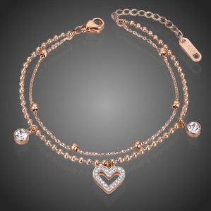 Náramok so srdcom z chirurgickej ocele LaVernica