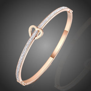 Náramok z chirurgickej ocele zo srdcom Ladies