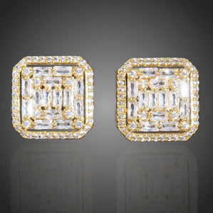 Náušnice kocky so zirkónmi Donellita