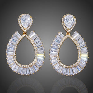 náušnice kvapky luxusné visiace