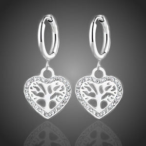 náušnice srdcia z chirurgickej ocele