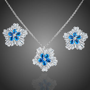 Set s modrými kvetmi Flowerianitta