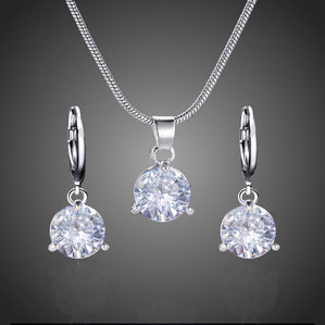 Set s čírymi zirkónmi Santorina