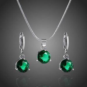 Set so zelenými zirkónmi Grandiolla