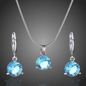 Set s modrými zirkónmi Lauganetta