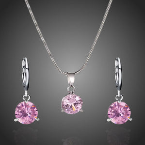 Set s ružovými zirkónmi Laurelia