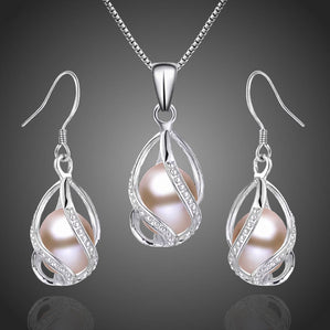 Set s ružovými perlami AlaBellia