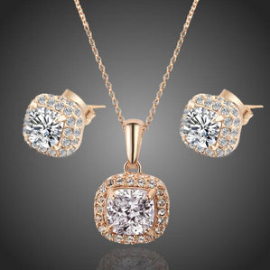 Set kocky so zirkónmi RoseCube