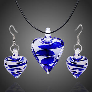 Šperkový set Murano Srdcia