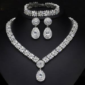 luxusný svadobný a spoločenský set bižutérie