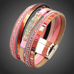 Náramok kožený Vitality Mango