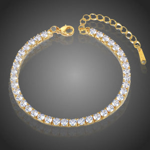 Náramok z chirurgickej ocele so zirkónmi Jemanna