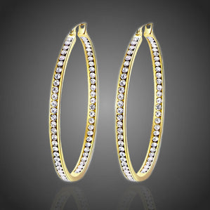 náušnice kruhy z chirurgickej ocele pozlátené