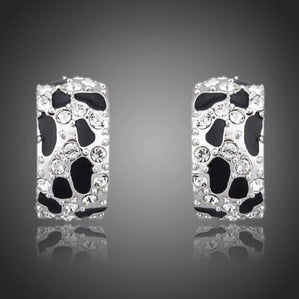 Náušnice s krištáľmi Leopardes white