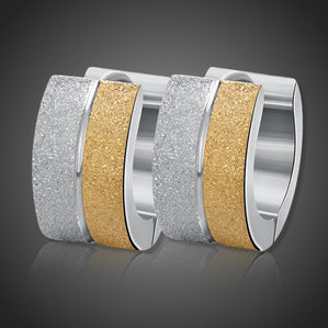 Náušnice kruhy z chirurgickej ocele Carusia Double