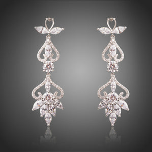 náušnice spoločenské svadobné dlhé