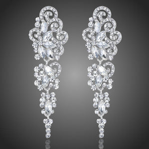 spoločenské a svadobné náušnice dlhé kvapky