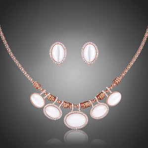 set. smódnym opálom a krištáľmi